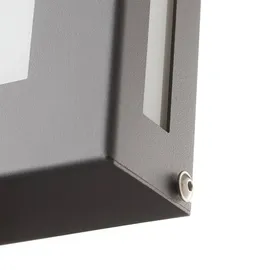 CMD Außenwandleuchte Edelstahl 14,1 cm inkl. Bewegungsmelder anthrazit