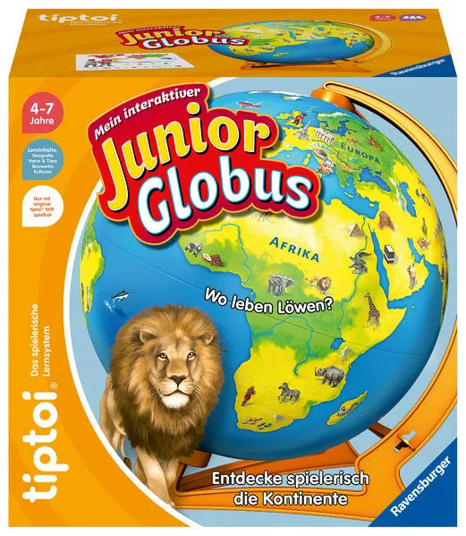 Ravensburger tiptoi 00115 - Mein interaktiver Junior Globus - Kinderspielzeug ab 4 Jahren / Ravensburger Spieleverlag / Spiele (außer Software)