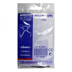 Augenklappe mit Bindeband schwarz 33000