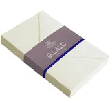 G. Lalo Clairefontaine Lalo 24416L Umschläge Vergé de France (25% Hadern, gummiert, eingeschweißt, perfekt für Ihre Einladungen, 9 x 14 cm, Visitenkarten Format, 25 Umschläge, elfenbein)