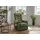 Livetastic Fernsehsessel Nino Velours 78 x 107 x 93 cm Dunkelgrün mit Relaxfunktion
