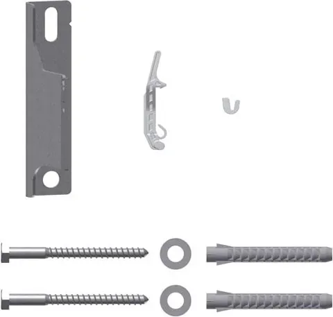 Kermi Wandkonsolen-Set WA 30mm, Einhängepunkt 23mm, verzinkt, ZB02820005 ZB02820005