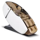aspria Naipo 4D Massagesessel, Raumkapsel-Massagestuhl Aromatherapie, Wärmetherapie, 8-Zoll-Tablet-Steuerung,Weiss