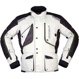 Modeka Aeris Motorrad Textiljacke Hellgrau/Schwarz M