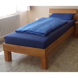 bv-vertrieb Massivholzbett Holzbett 100×200 Kernbuche Bett – (4074)