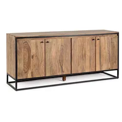 Sideboard Nartan aus Sheesham-Holz, 4 Türen