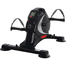sportnow Pedaltrainer leiser Mini Heimtrainer mit 8 Stufen Magnetwiderstand - Schwarz