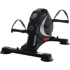 sportnow Pedaltrainer leiser Mini Heimtrainer mit 8 Stufen Magnetwiderstand - Schwarz