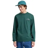 QUIKSILVER Fleecepullover Basic Graphic Crew Grün S