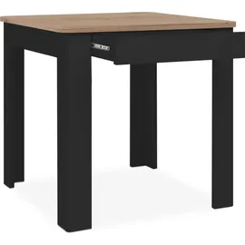 CaliCosy Küchentisch 80 x 77 x 80 cm schwarz