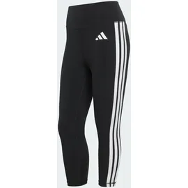 adidas Optime Essentials Workout 3-Streifen 3/4 Leggings black/white S