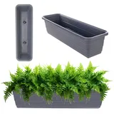 Kadax Blumenkasten 60 x 11,5 x 14,5 cm Anthrazit