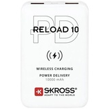 SKROSS Reload 10 Qi PD, Powerbank 10000 mAh Li-Ion Weiß