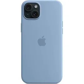 Apple iPhone 15 Plus Silikon Case mit MagSafe winterblau