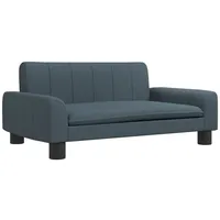 vidaXL Kindersofa Dunkelgrau 70x45x30 cm Stoff