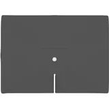 paramondo Sonnenschirm Bespannung für parapenda Ampelschirm 4 x 3 m rechteckig, mit Schirmbelüftung, Waschbar, Grau