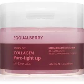 EQQUALBERRY Collagen Pore-Tight Up Gel Toner Pads 140 ml