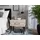 Beliani Nachtschrank Eurostar 50 x 35 x 46 cm Beige/Schwarz
