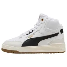 Puma Shuffle Downtown Mid Jr Sneaker Kinder weiß, - PUMA white/PUMA black/vapor gray 38.5