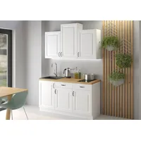 Küchen-Preisbombe Küchenzeile Stilo 150 cm weiß