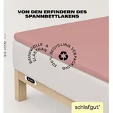 schlafgut Easy Spannbettlaken für Topper Jersey Elasthan 120 x 200 - 130 x 220 cm purple mid