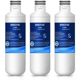 Bringpure NSF-zertifizierte BR010 Chlorreduzierte LG LT1000P Kühlschrank-Wasserfilter, kompatibel mit 1000P/PC/PCS, MDJ64844601, ADQ74793502, ADQ747935, Kühlschrank-Wasserfilterkartusche, 3 Stück