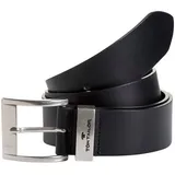 Tom Tailor Ledergürtel mit Dornschließe Modell 'Tom', Black, 90