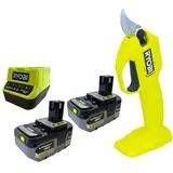 RYOBI RY18SCA Akku Gartenschere 18 V 25 mm + 2x Akku 4,0 Ah + Ladegerät