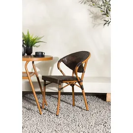 venture home Abrantes Gartentisch 80 x 80 x 0 cm Braun