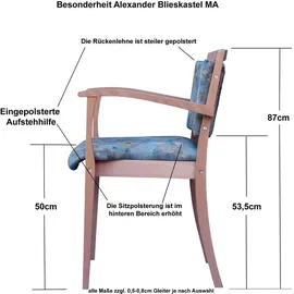 einrichtungsdesign24 Hüftstuhl / Seniorenstuhl mit Armlehnen Alexander Blieskastel 1 St