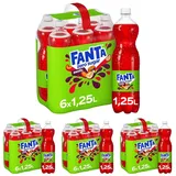 Fanta Zero Exotic Limonade – zuckerfreies, kalorienfreies Erfrischungsgetränk mit exotischem Fruchtmix-Geschmack – 6x 1,25L Einweg PET Flaschen – Vorratspack (Packung mit 4)