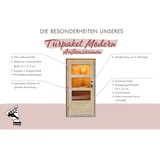 Karibu Türpaket Außensauna Modern 1-teilig