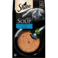Becker-Schoell AG Sheba Soup Multipack 4x40 Gramm Katzennassfutter Thunfisch