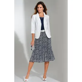 Witt Blusenblazer "Blusenblazer", Damen, Gr. 46, weiß, 100% Polyester, Blazer Blusenblazer