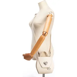 Allgäu Rebell Umhängetasche mit süßen Herz Applikationen von Allgäu Rebell - Creme