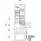 GSAB Elektrotechnik Zähleranschlusssäule 25.00.1P21-APZ