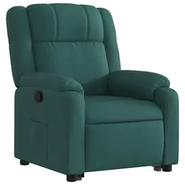 vidaXL Relaxsessel mit Aufstehhilfe Stoff 94,5 x 100 x 0 cm Dunkelgrün mit Rollen