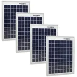 Phaesun Polykristalline 4er-Spar-Set Solarmodul Sun Plus 10, 12 V, 10 W