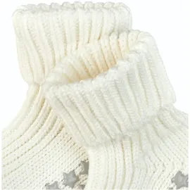 Falke Haussocken Cotton Catspads mit rutschhemmendem Noppendruck, Größe 62-68 - Weiß off-white 2040,