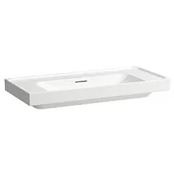 Laufen Meda Waschtisch H8101190001091 100x46cm, unterbaufähig, mit Überlauf, ohne Hahnloch, weiß