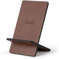 Rhodia Handyhalter italienischem Kunstleder 13x8x8,5 cm Schokoladenbraun 194410C