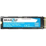 BRAINZAP 256GB NVMe SSD - M.2 NGFF 2280 - PCI-e 3.0 x4 - 3500 MB/s Lesen - 2500 MB/s Schreiben - Interne SSD