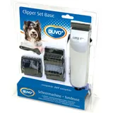 Duvo+ Schermaschine Clipper Basic Set 10W mit 4 Anbauten für Hunde