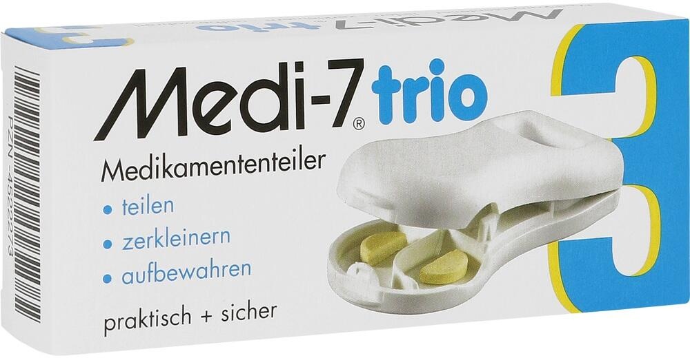 Medi-7 Trio Tablettenteiler Weiss 1 ST