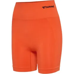 hummel hmlTIF Seamless Fitness Shorts Damen 5022 - tangerine tango S