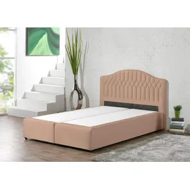 MAINTAL Boxspringbett 140 x 200 cm H3 Braun