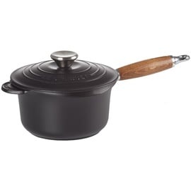 Le Creuset Tradition Profitopf 18 cm schwarz matt mit Holzgriff