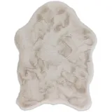 Schöner Wohnen Tender Fellteppich 60 x 90 cm Beige/Creme