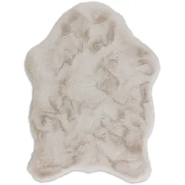 Schöner Wohnen Tender Fellteppich 60 x 90 cm Beige/Creme