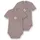 normani Outdoor Sports 2er Set Baby Merino Body Kurzarm Tauranga in Rosa | Gr.: 80